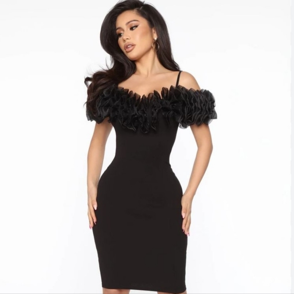Fashion Nova Ruffle Mini Dress